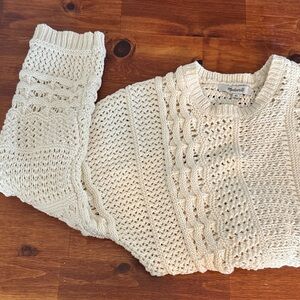 Madewell loose chunky knit sweater